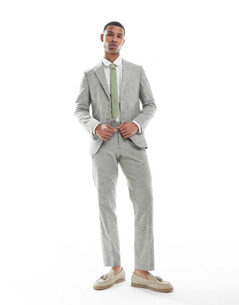 Jack & Jones - Anzughose aus Leinen in Grün von Jack & Jones