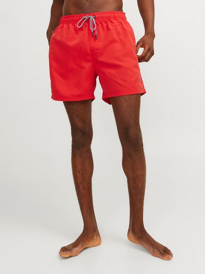 Jack & Jones Badeshorts JPSTFIJI JJSWIM SOLID SN LY gut geschnittene Schwimm-Shorts für den Strand aus recyceltem Garn von Jack & Jones