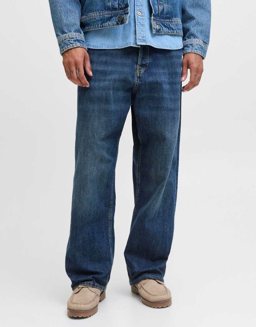 Jack & Jones - Besonders weit geschnittene Jeans aus blauem Denim von Jack & Jones