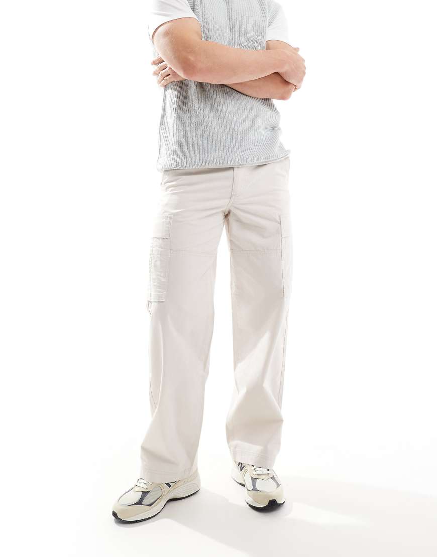 Jack & Jones - Bill - Weit geschnittene Cargohose in Beige-Neutral von Jack & Jones