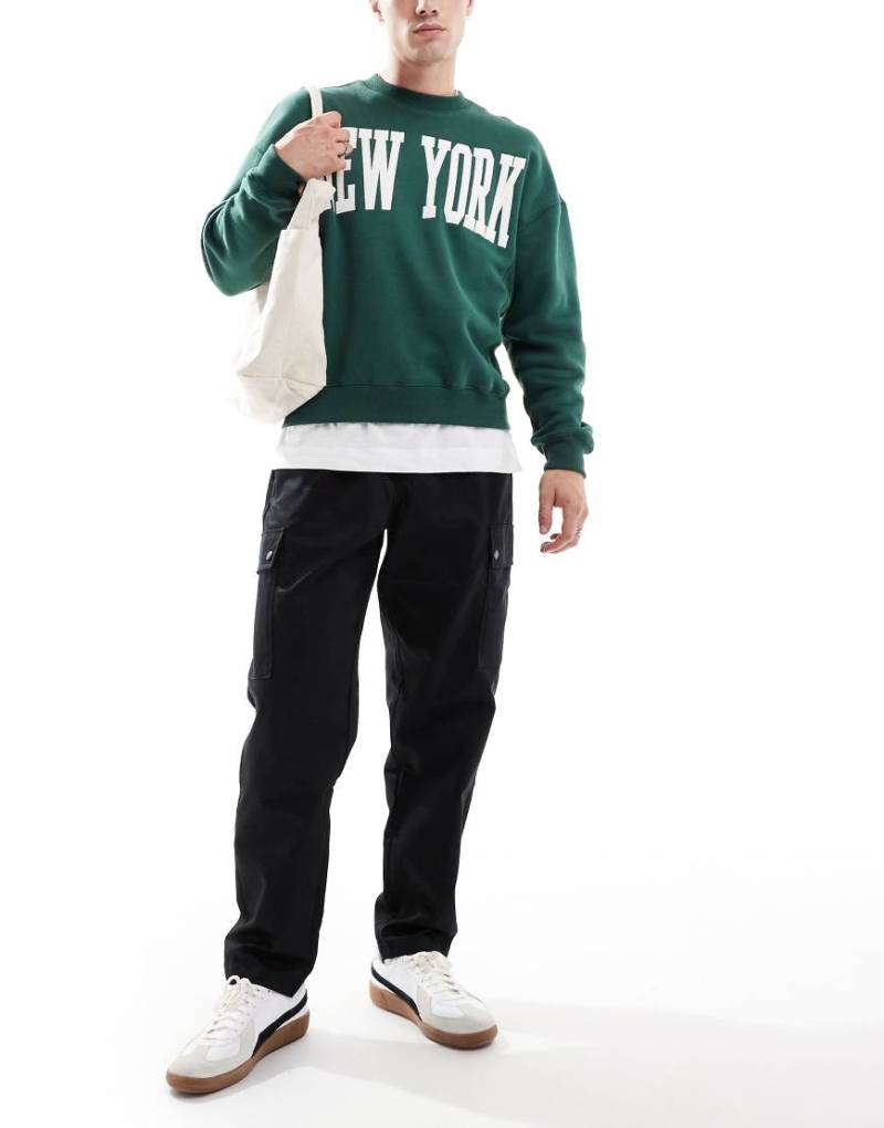 Jack & Jones - Bill - Weit geschnittene Cargohose in Schwarz von Jack & Jones