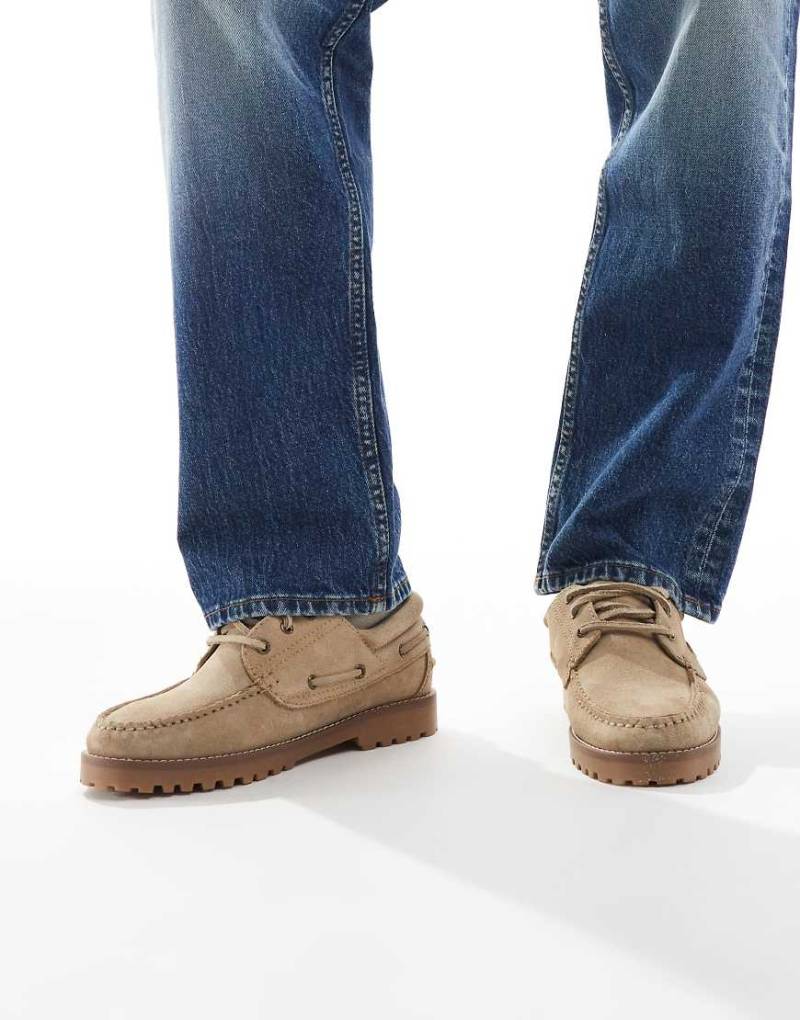 Jack & Jones - Bootsschuhe aus Wildleder in Beige-Neutral von Jack & Jones