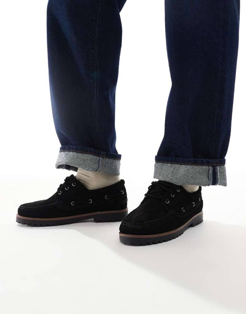 Jack & Jones - Bootsschuhe aus Wildleder in Schwarz von Jack & Jones