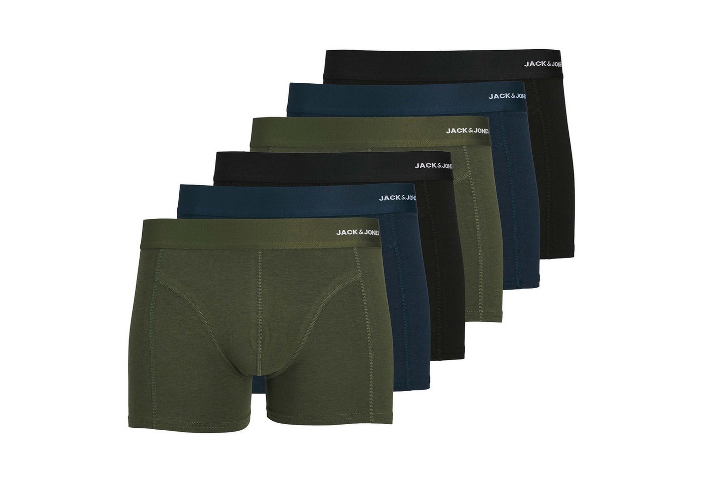 Jack & Jones Boxer Herren Boxershort 6er Pack Viskose (Packung, 6er Pack) von Jack & Jones
