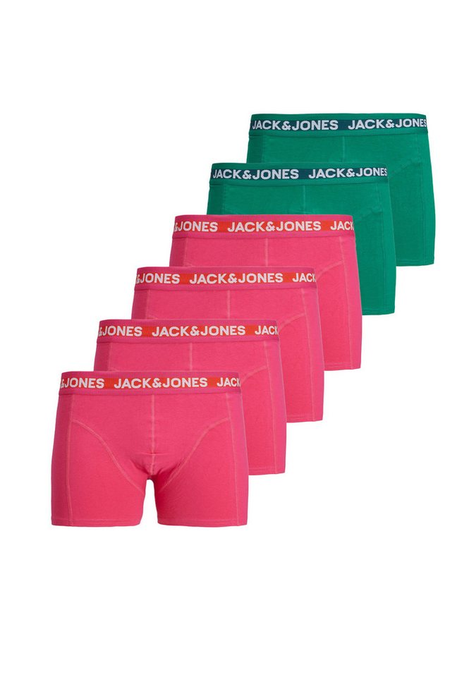 Jack & Jones Boxershorts 6-er Pack Boxershorts Unterhose SET Collor Design (6-St) JACCOLORFUL TRUNK SN von Jack & Jones