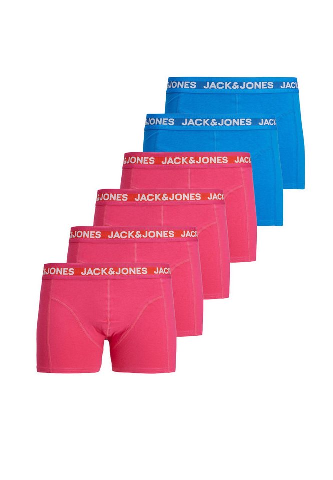 Jack & Jones Boxershorts 6-er Pack Boxershorts Unterhose SET Collor Design (6-St) JACCOLORFUL TRUNK SN von Jack & Jones