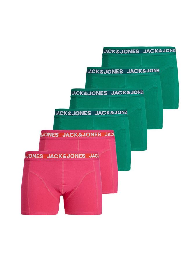 Jack & Jones Boxershorts 6-er Pack Boxershorts Unterhose SET Collor Design (6-St) JACCOLORFUL TRUNK SN von Jack & Jones