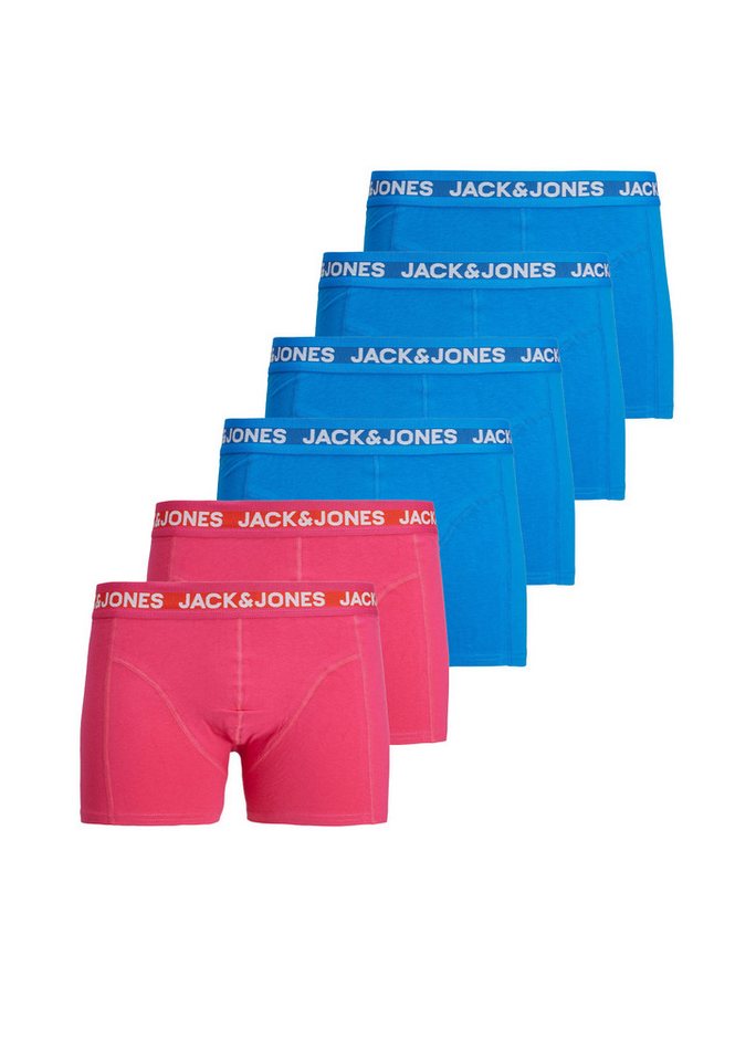 Jack & Jones Boxershorts 6-er Pack Boxershorts Unterhose SET Collor Design (6-St) JACCOLORFUL TRUNK SN von Jack & Jones