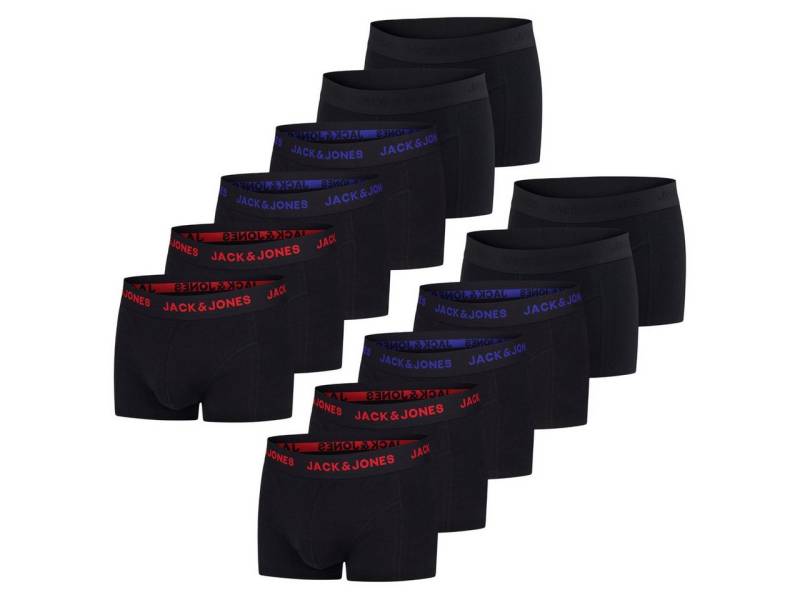 Jack & Jones Boxershorts Herren Retroshorts JACJEANS TRUNKS 12er Pack Regular Fit (Vorteilspack, 12-St) Unterhosen mit Stretch von Jack & Jones