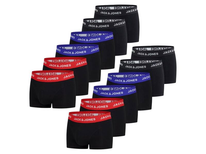 Jack & Jones Boxershorts Herren Retroshorts JACJEANS TRUNKS 12er Pack Regular Fit (Vorteilspack, 12-St) Unterhosen mit Stretch von Jack & Jones