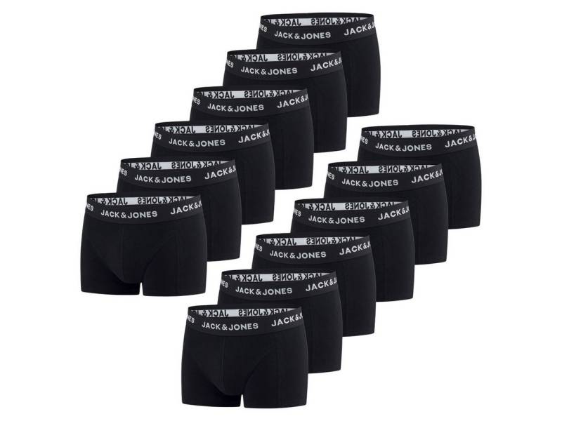 Jack & Jones Boxershorts Herren Retroshorts JACJEANS TRUNKS 12er Pack Regular Fit (Vorteilspack, 12-St) Unterhosen mit Stretch von Jack & Jones