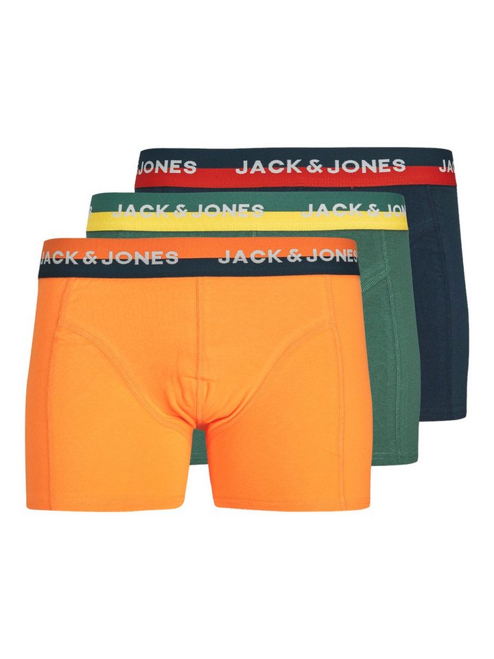 Jack & Jones Boxershorts Herren Unterwäsche 3er Pack JACOLI TRUNKS 3 PACK von Jack & Jones