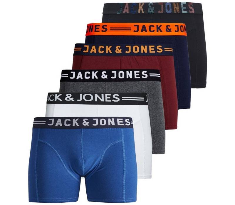 Jack & Jones Boxershorts JACK JONES Boxershorts 6er Pack Herren Männer Short Unterhose von Jack & Jones
