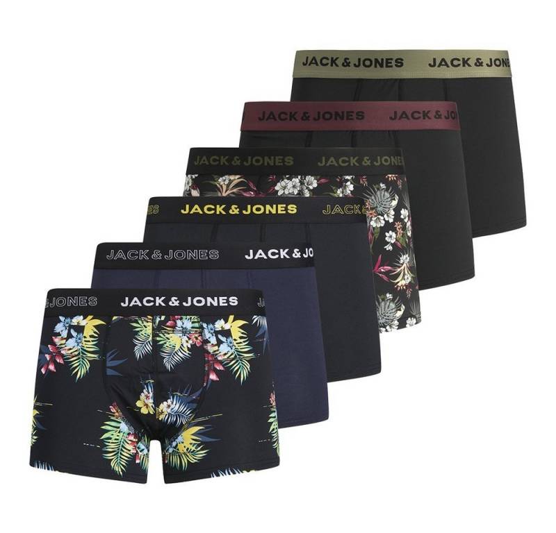 Jack & Jones Boxershorts JACK JONES Boxershorts 6er Pack Herren Männer Short Unterhose von Jack & Jones