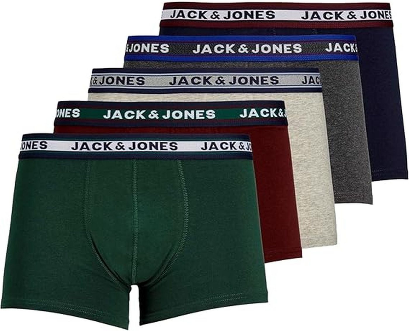 Jack & Jones Boxershorts JACK & JONES Herren Boxershorts 5er Pack Unterhosen Shorts Trunks von Jack & Jones