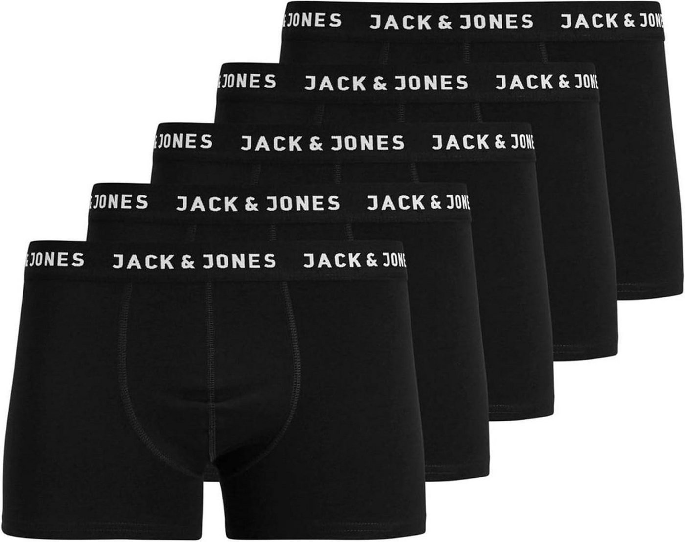 Jack & Jones Boxershorts JACK & JONES Jungen Boxer Shorts Boxershorts 5erPack Größe 152 schwarz von Jack & Jones