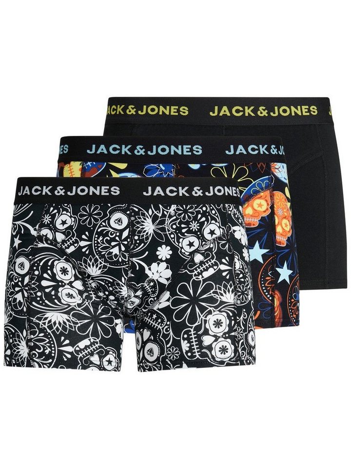 Jack & Jones Boxershorts JACSUGAR SKULL TRUNKS 3er Pack (1-St) mit Logo Webbund von Jack & Jones