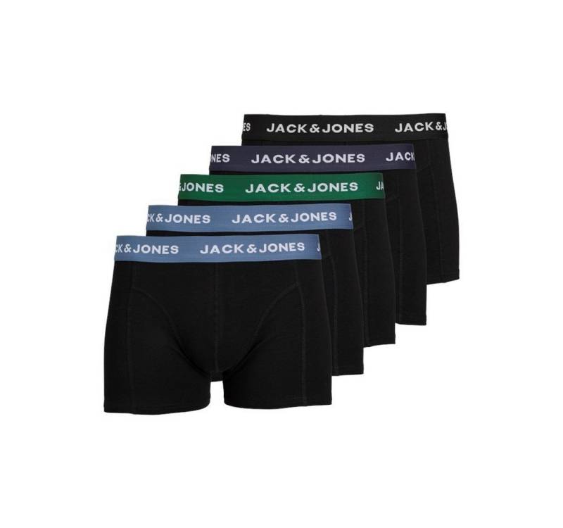 Jack & Jones Boxershorts Jack & Jones 5er Pack Herren Boxershorts schwarz Unterwäsche Trunks von Jack & Jones