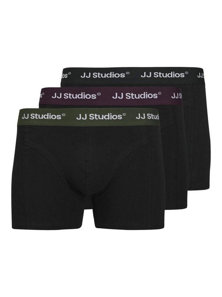 Jack & Jones Boxershorts Jack & Jones Herren 3er-Pack Boxer-Shorts JacSoho Unterwäsche Trunks von Jack & Jones