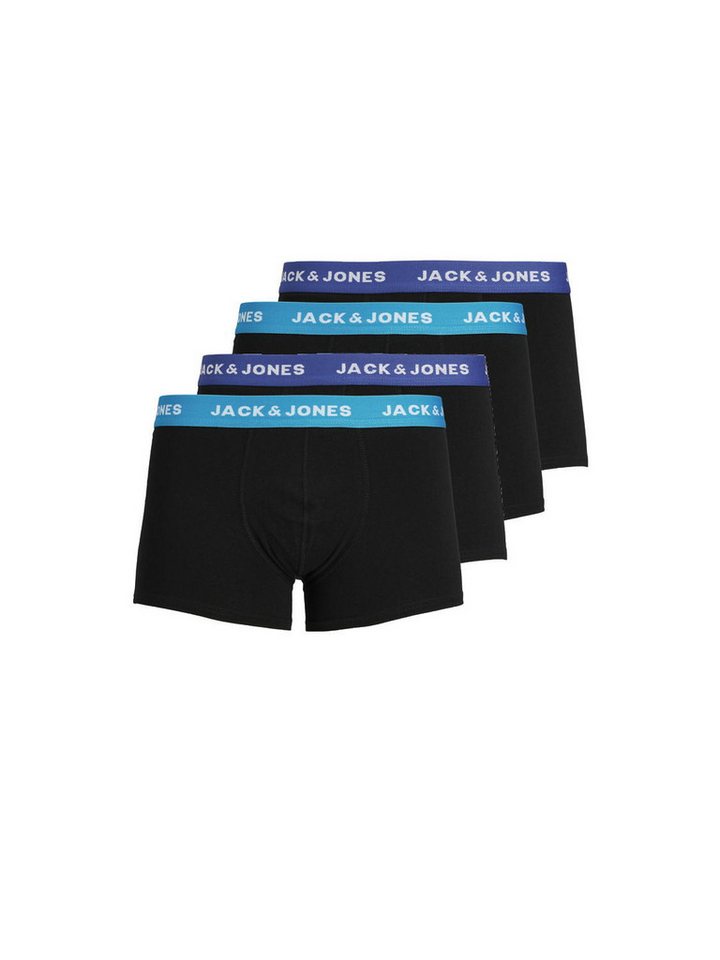 Jack & Jones Boxershorts Jack & Jones Herren 4er-Pack Boxer-Shorts Trunks Unterwäsche Trunks von Jack & Jones