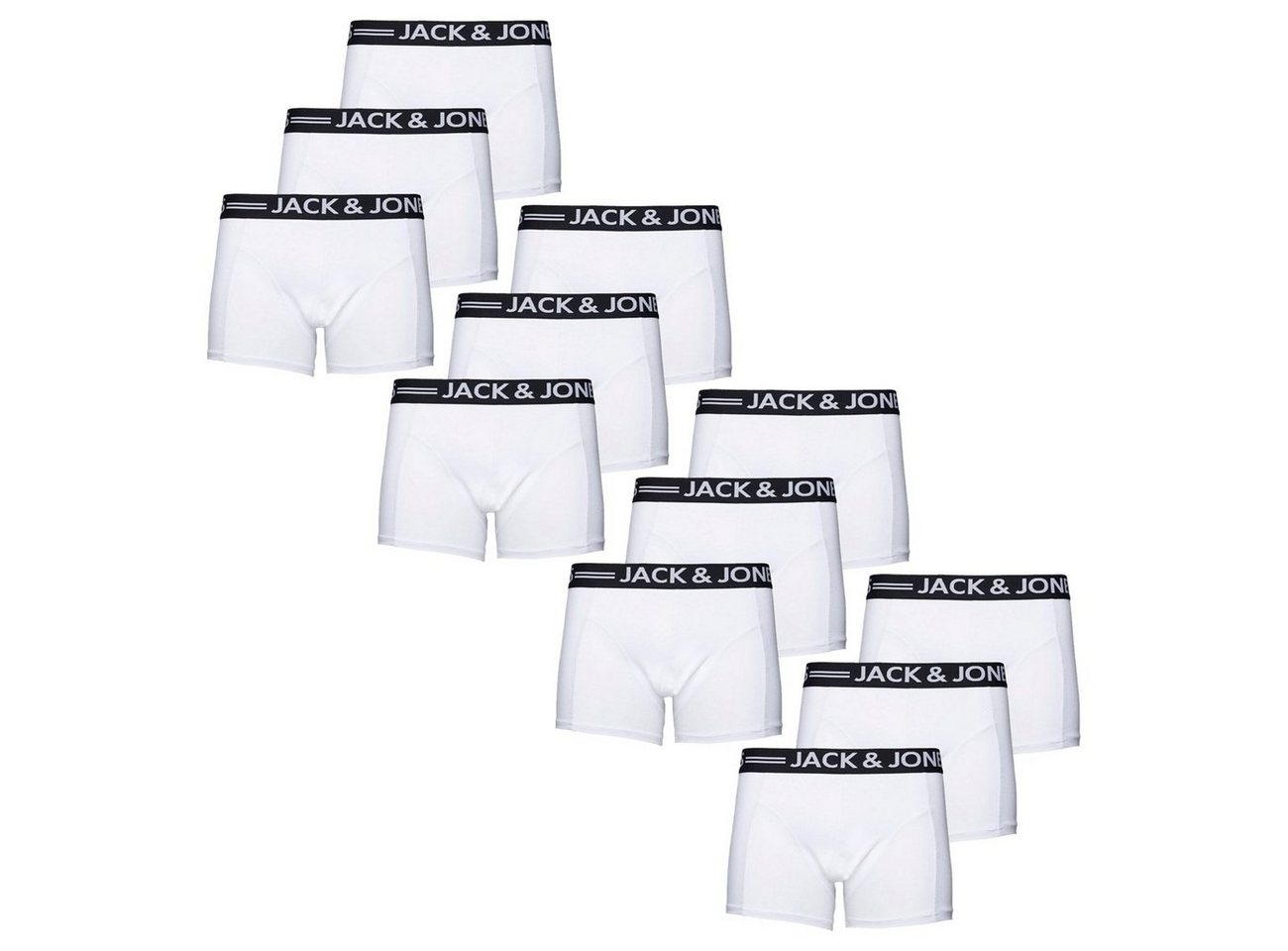 Jack & Jones Boxershorts SENSE 12er Pack (12-St) mit Logo Webbund von Jack & Jones