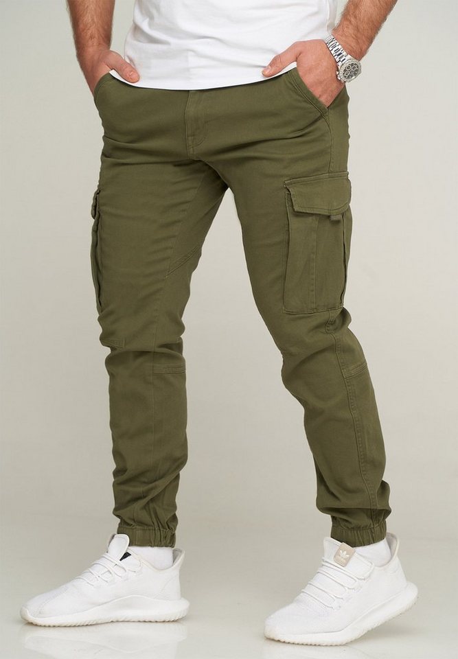 Jack & Jones Cargohose OLLIE JJARIS CARGO PANTS Herren Ollie Cargo Stretch Hose mit Taschen Stoffhose von Jack & Jones