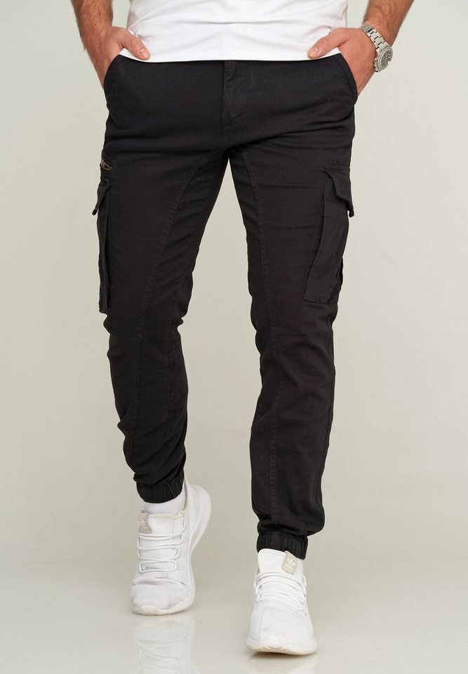 Jack & Jones Cargohose OLLIE JJARIS CARGO PANTS Herren Ollie Cargo Stretch Hose mit Taschen Stoffhose von Jack & Jones