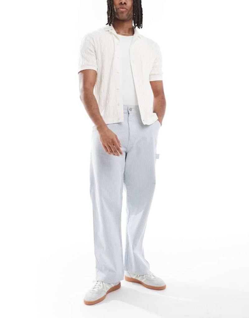 Jack & Jones - Carpenter-Hose in Blau gestreift von Jack & Jones