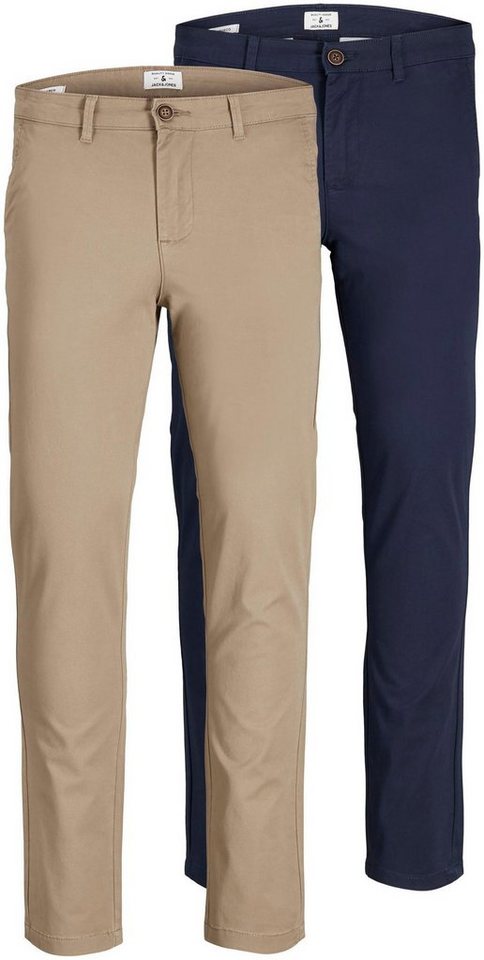 Jack & Jones Chinohose SLIM FIT MARCO 2PCS (Packung, 2-tlg., 2er-Pack) von Jack & Jones