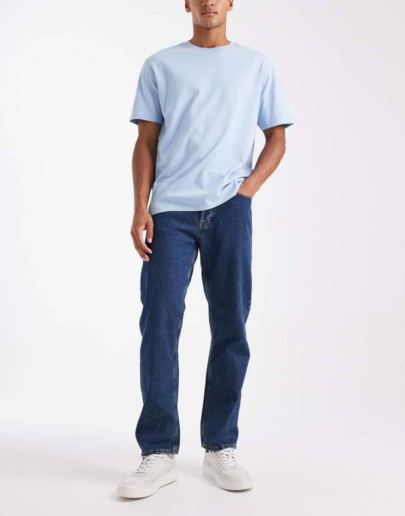 Jack & Jones - Chris - Straight Jeans in Dunkelblau von Jack & Jones