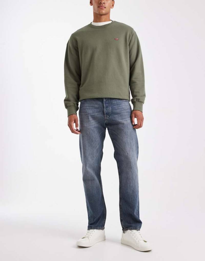 Jack & Jones - Chris - Straight Jeans in Mittelblau von Jack & Jones