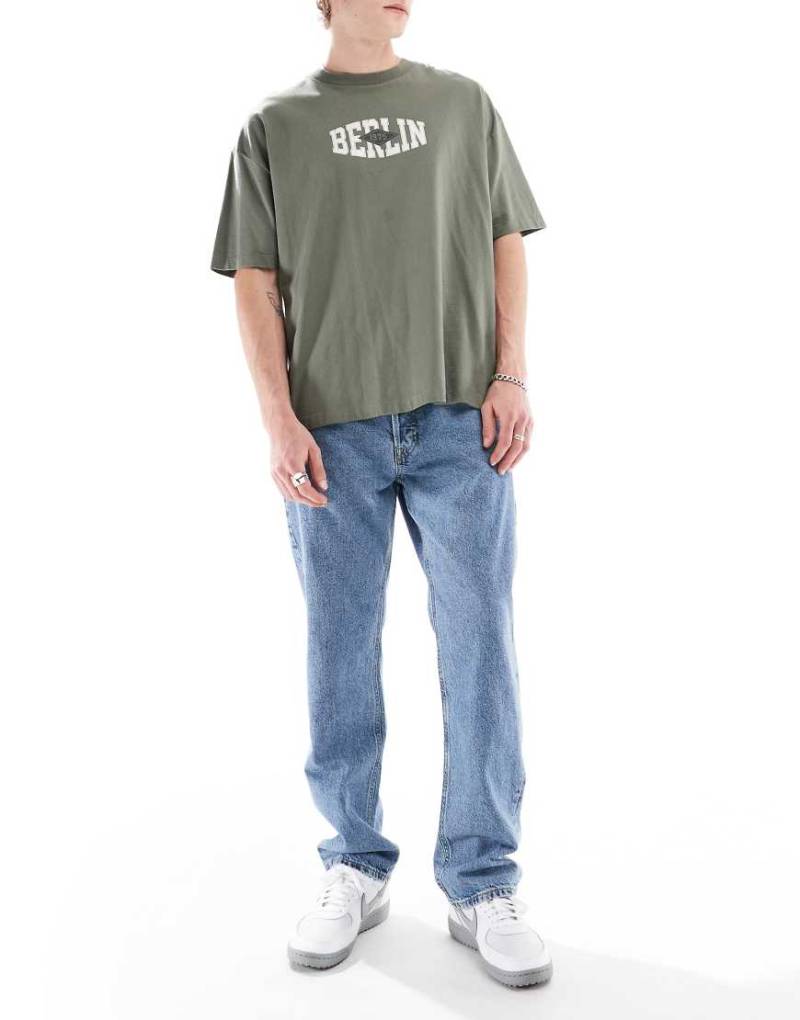 Jack & Jones - Chris - Straight Jeans in Vintage-Blau von Jack & Jones