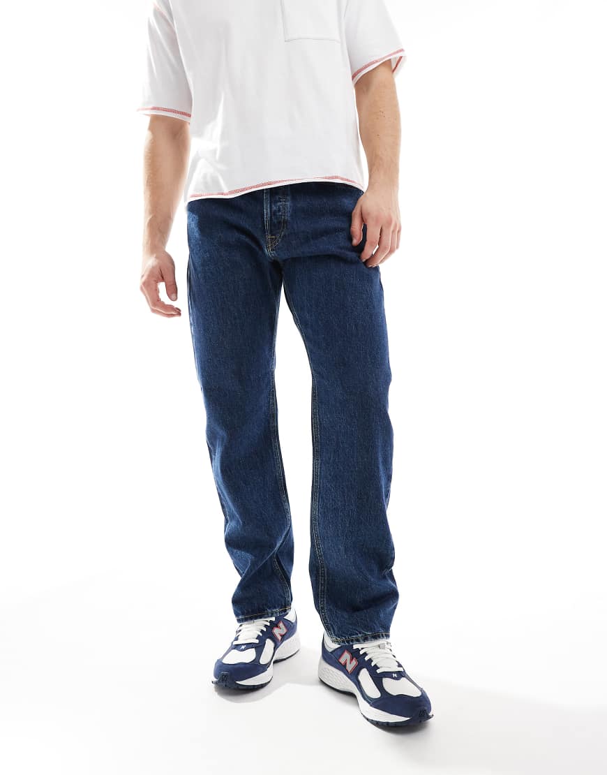 Jack & Jones - Chris - Straight Jeans in dunkelblauer Waschung von Jack & Jones