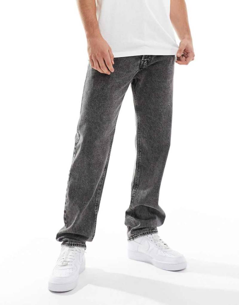 Jack & Jones - Chris - Straight Jeans in verwaschenem Grau von Jack & Jones