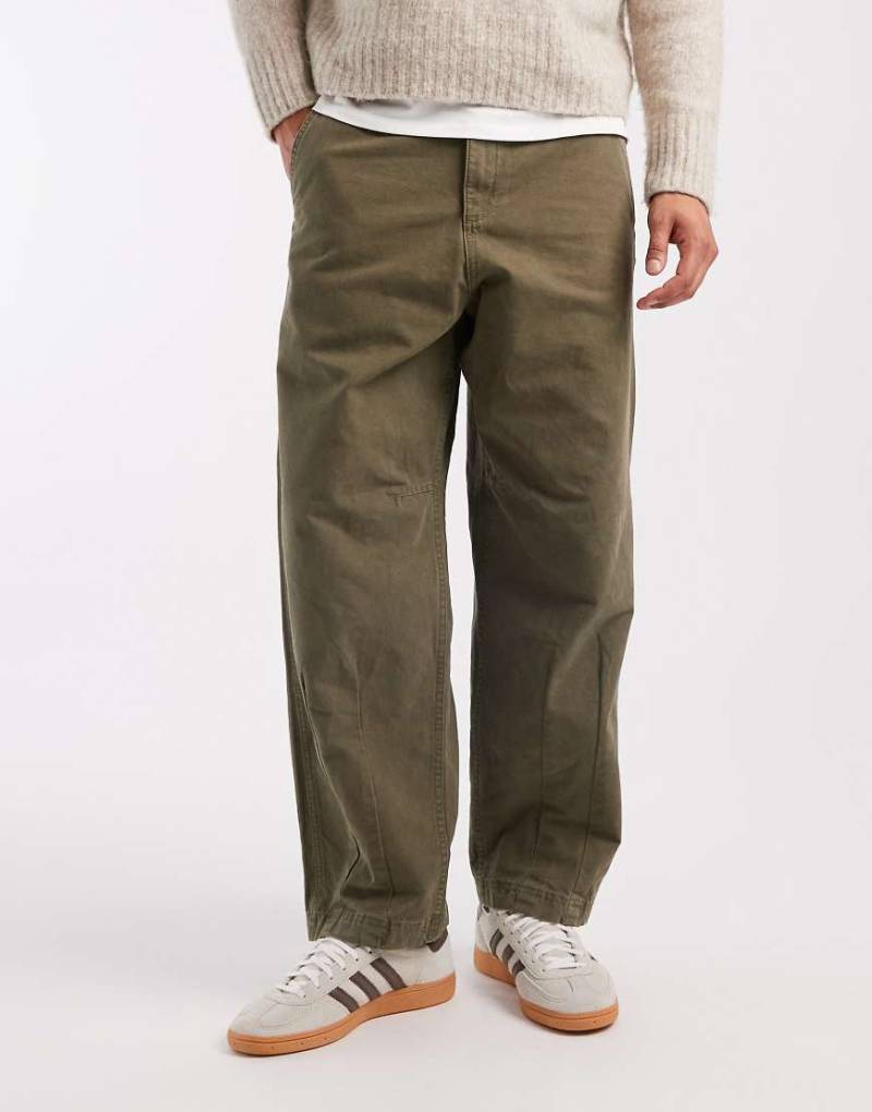 Jack & Jones - Cordhose in Olivgrün mit abgerundetem Beinschnitt von Jack & Jones