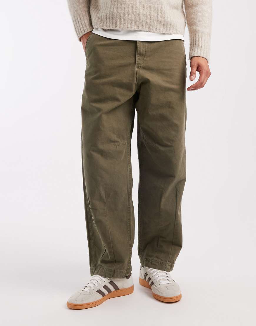 Jack & Jones - Cordhose in Olivgrün mit abgerundetem Beinschnitt von Jack & Jones