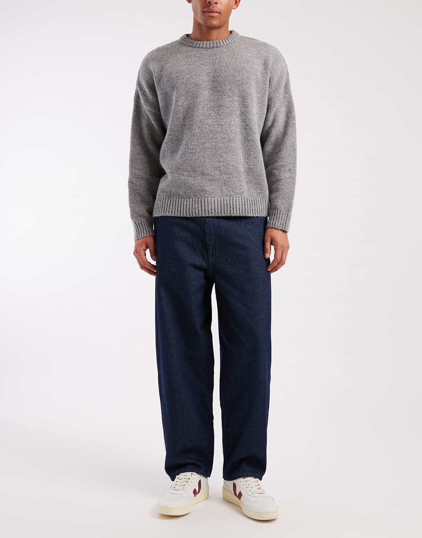 Jack & Jones - Dan - Barrel-Jeans in dunkler Waschung-Blau von Jack & Jones