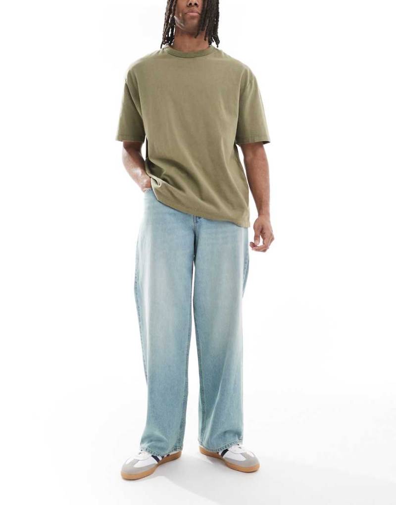 Jack & Jones - Dave - Jeans in Hellblau mit weitem Schnitt von Jack & Jones