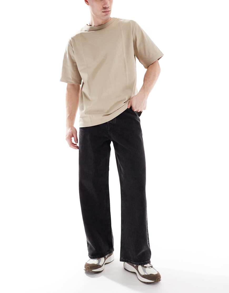 Jack & Jones - Dave - Jeans in Schwarz mit weitem Schnitt von Jack & Jones