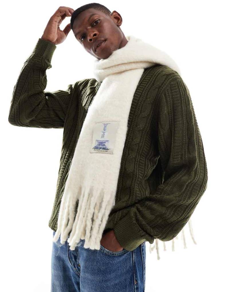 Jack & Jones - Dicker Schal in Creme-Weiß von Jack & Jones