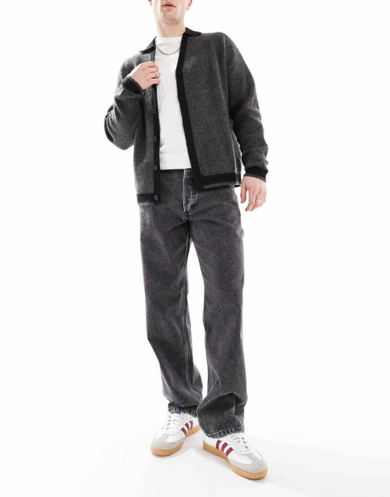 Jack & Jones - Eddie - Locker geschnittene Carpenter-Jeans in schwarzer Waschung von Jack & Jones