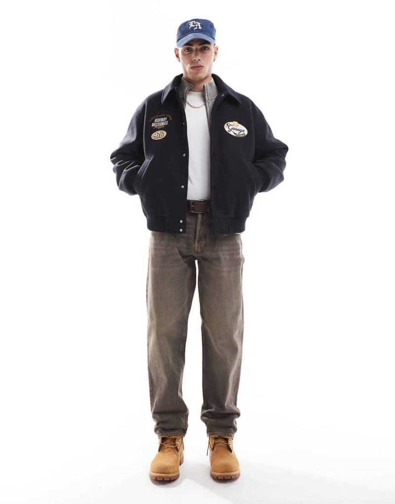 Jack & Jones - Eddie - Lässig geschnittene Jeans in einer Waschung mit Braunstich von Jack & Jones