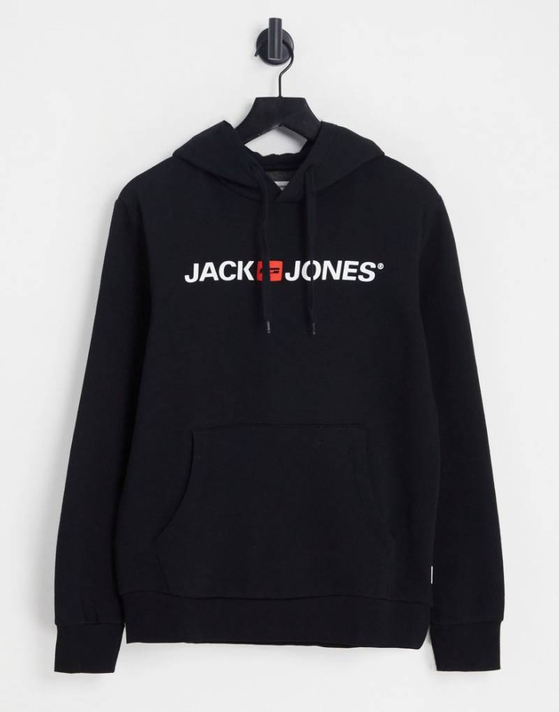 Jack & Jones - Essentials - Kapuzenpullover in Schwarz mit Logo Jack & Jones - Essentials - Kapuzenpullover in Schwarz mit Logo von Jack & Jones