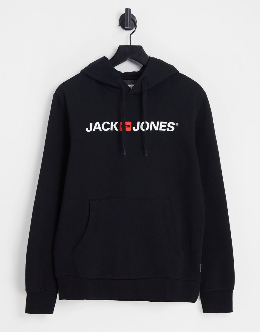 Jack & Jones - Essentials - Kapuzenpullover in Schwarz mit Logo Jack & Jones - Essentials - Kapuzenpullover in Schwarz mit Logo von Jack & Jones