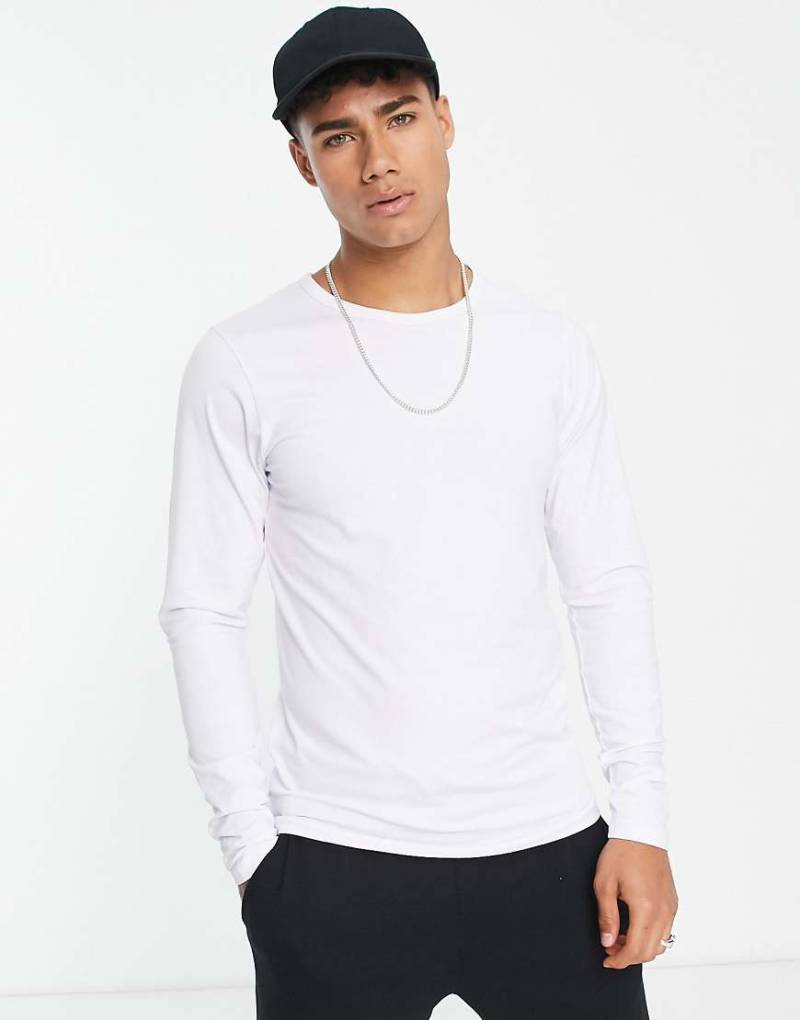Jack & Jones - Essentials - Langärmliges T-Shirt in Weiß von Jack & Jones