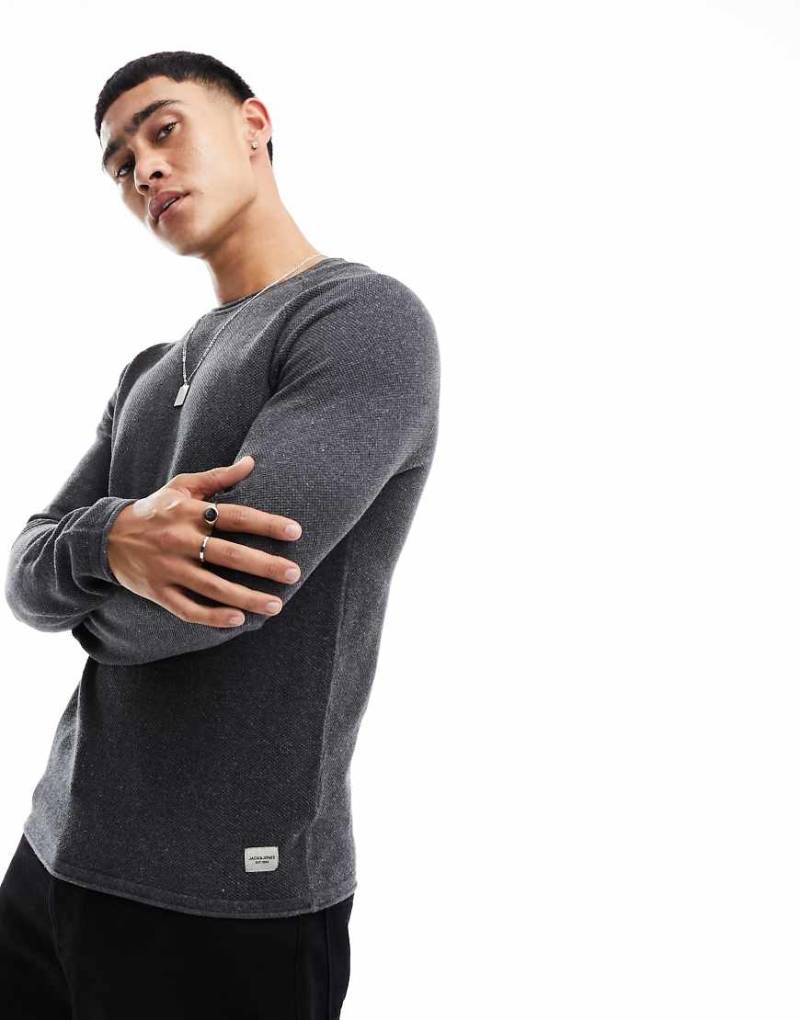 Jack & Jones - Essentials - Pullover in Grau mit Rundhalsausschnitt von Jack & Jones
