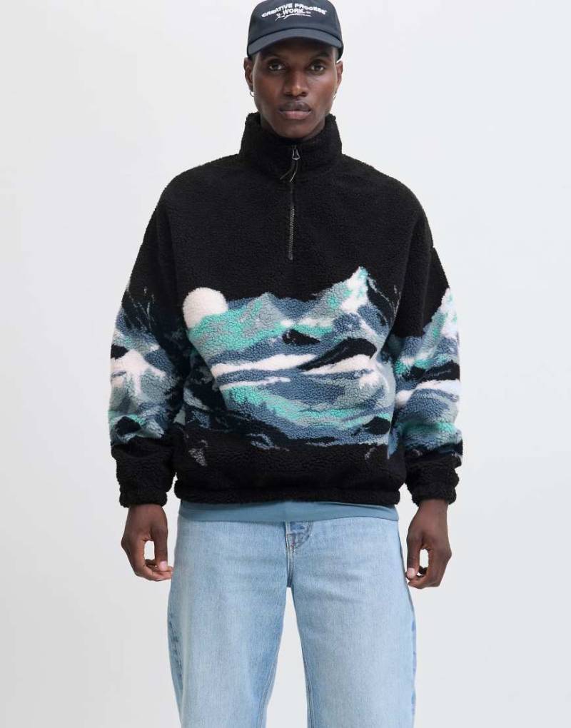 Jack & Jones - Fleece-Sweatshirt in Schwarz von Jack & Jones