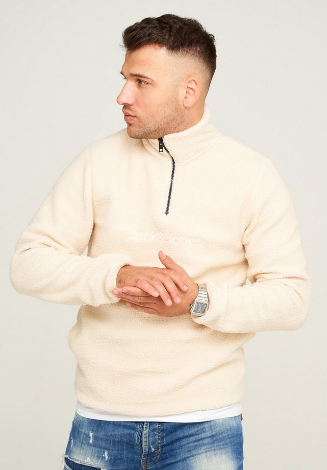 Jack & Jones Fleecepullover VESPER SWEAT HALF ZIP von Jack & Jones