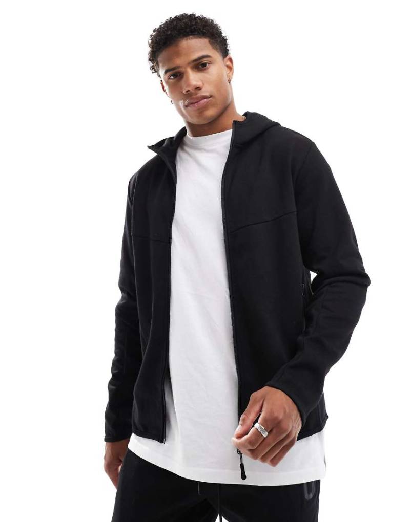 Jack & Jones - Funktionale Kapuzenjacke in Schwarz mit Reißverschluss, Kombiteil Jack & Jones - Funktionale Kapuzenjacke in Schwarz mit Reißverschluss, Kombiteil von Jack & Jones