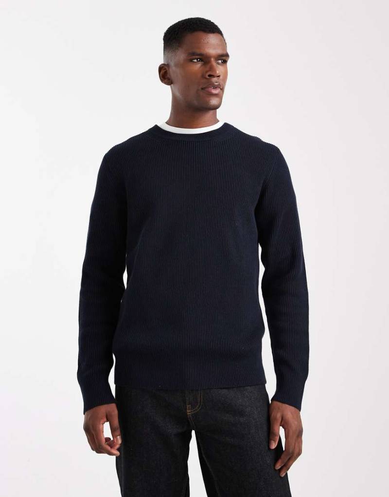 Jack & Jones - Gerippter Pullover in Marineblau Jack & Jones - Gerippter Pullover in Marineblau von Jack & Jones